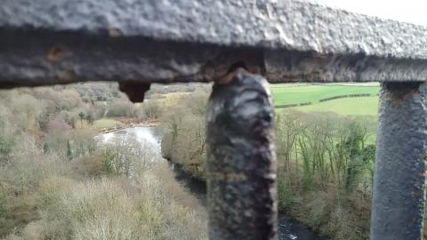 Photo of railings at Pontcysyllte Aqueduct